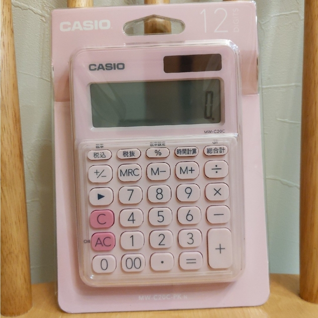 CASIO(カシオ)のカシオ デンタク MW-C20C-PK-N　電卓 スマホ/家電/カメラのスマホ/家電/カメラ その他(その他)の商品写真