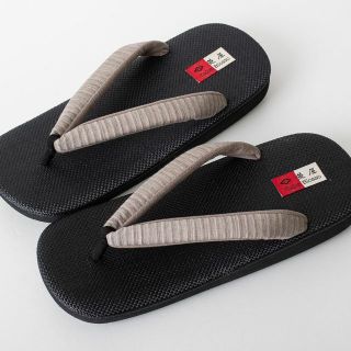 ≪菱屋カレンブロッソ× 東レ爽竹生地鼻緒≫メンズ雪駄 L寸 no.1868-