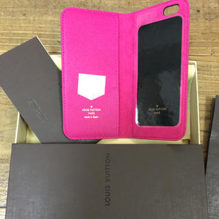 ルイヴィトン(LOUIS VUITTON)の新品未使用 iPhone6s LouisVuittonケース ピンク (iPhoneケース)