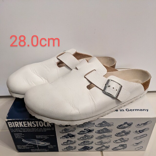 BIRKENSTOCK Boston WHITE 28.0cm280cm付属品