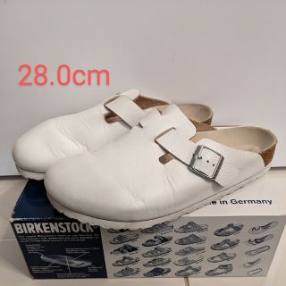 ビルケンシュトック(BIRKENSTOCK)のBIRKENSTOCK Boston WHITE 28.0cm(サンダル)