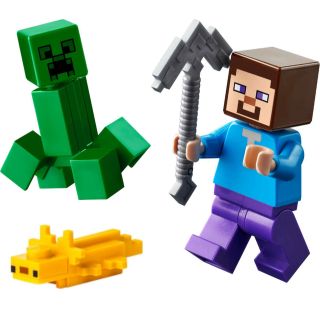 レゴ(Lego)のレゴ LEGO マインクラフト スティーブ クリーパー ウーパールーパー(知育玩具)