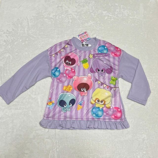 新品2点　ぷにるんず　長袖パジャマ　Tシャツ　あいるん　パープル　ピンク　120 キッズ/ベビー/マタニティのキッズ服女の子用(90cm~)(パジャマ)の商品写真