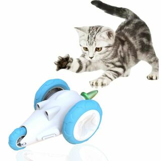 【色: ブルー】GideaTech 猫おもちゃ 電動ネズミ 障害物回避センサー付(猫)