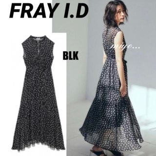 フレイアイディー(FRAY I.D)の[美品]FRAY I.D /SPRINTEXプリントギャザーワンピース(ロングワンピース/マキシワンピース)