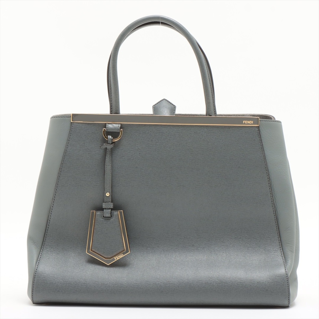 FENDI - フェンディ トゥージュール レザー  グレー レディース ハンドバッグ