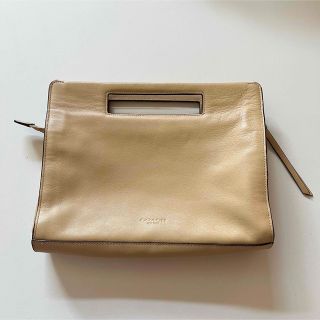 コーチ(COACH)のCoach ベージュ　クラッチバッグ(クラッチバッグ)