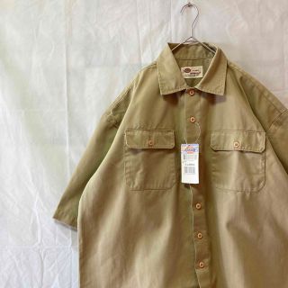 ディッキーズ(Dickies)の新品 ディッキーズ 半袖 ワークシャツ オーバーサイズ デッドストック XL(シャツ)