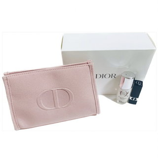 ディオール(Dior)のDior ディオール ピンクポーチ 美容液 スーパーセラム 美容液 リップ 口紅(美容液)