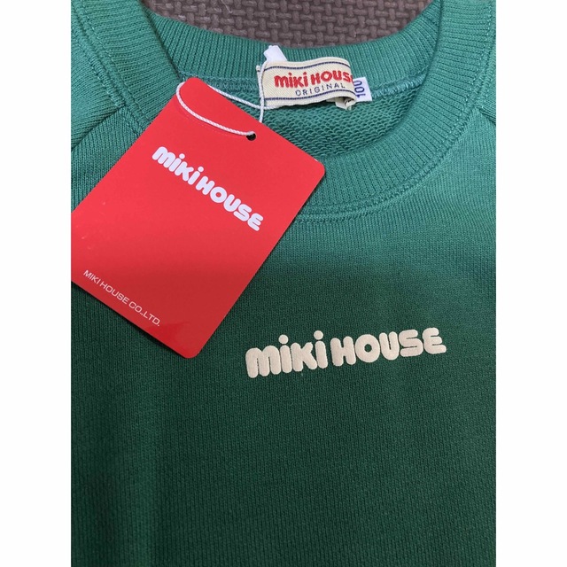 mikihouse   新品タグ付き ミキハウス 定番ロゴ トレーナー キッズ