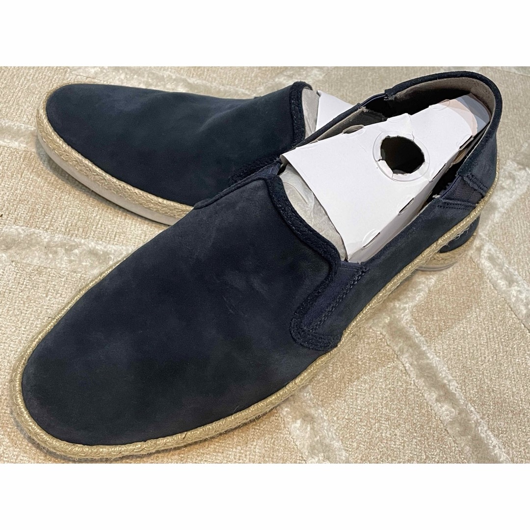 Clarks(クラークス)のClarksサマースエードスリッポン26.5cmスモークネイビーブルークラークス メンズの靴/シューズ(スリッポン/モカシン)の商品写真