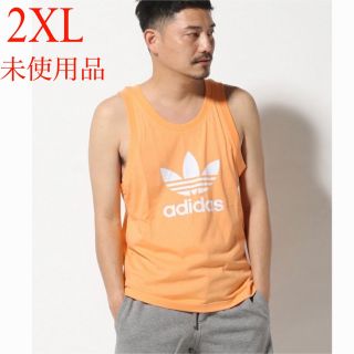 アディダス(adidas)のadidas人気胸ビッグロゴ未使用タンクトップ(2XL)(タンクトップ)