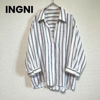 イング(INGNI)の3089 INGNI イング カットソー トップス ストライプ(カットソー(長袖/七分))