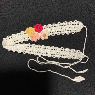 ハンドメイド　お花のヘアバンドベビー用(その他)