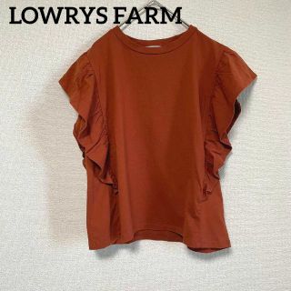 ローリーズファーム(LOWRYS FARM)の3092 ローリーズファーム フリルカットソー トップス 無地 オシャレ 上品(カットソー(半袖/袖なし))