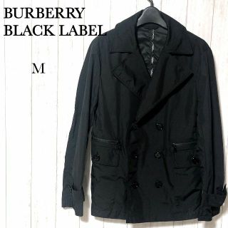 バーバリーブラックレーベル(BURBERRY BLACK LABEL)のバーバリーブラックレーベル ナイロン Pコート M/BURBERRY ピーコート(ピーコート)