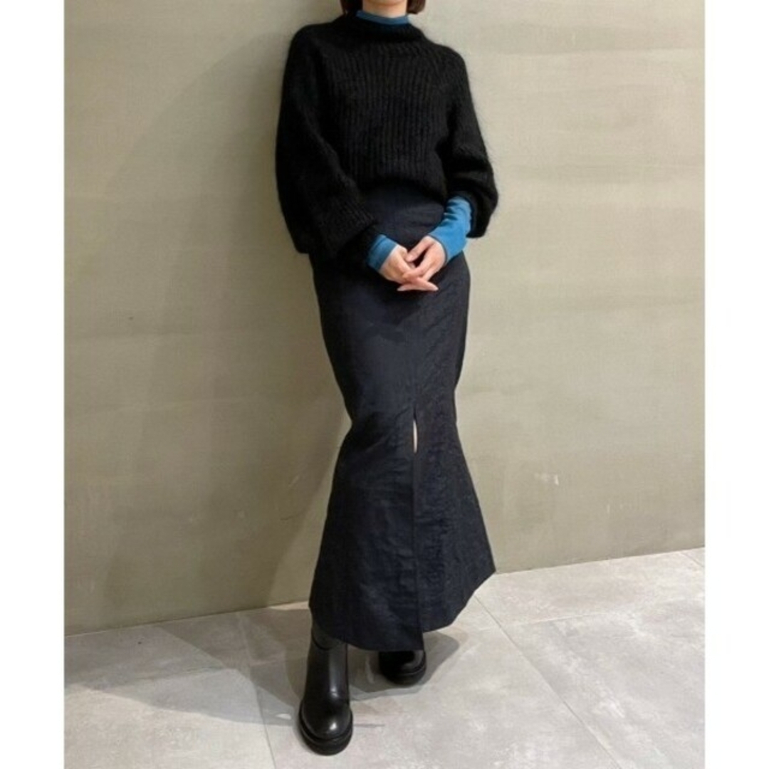 LE CIEL BLEU(ルシェルブルー)の最終 美品 LE CIEL BLEU　Shadow Jacquard Skirt レディースのスカート(ロングスカート)の商品写真