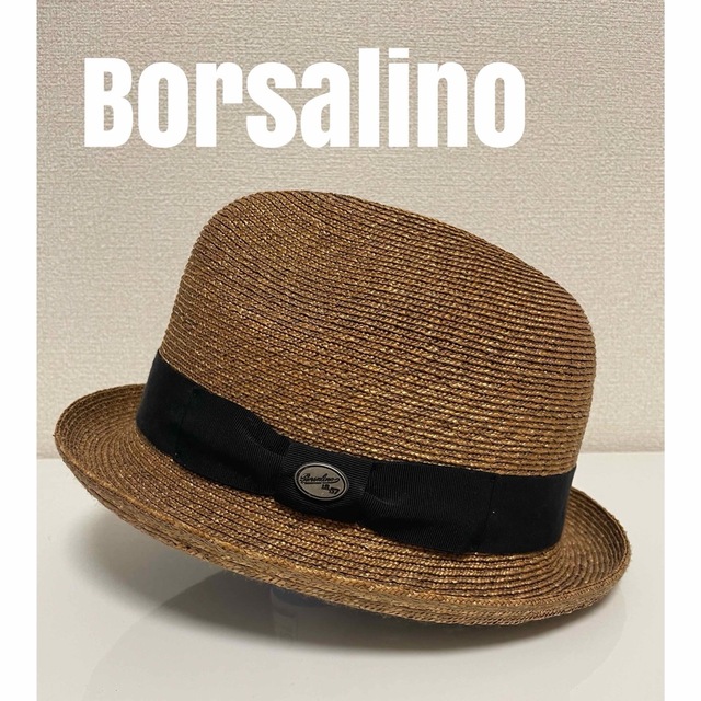 ボルサリーノ Borsalino ストローハット☆麦わら帽子