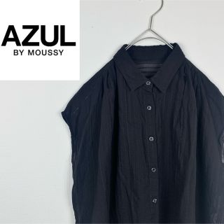 アズールバイマウジー(AZUL by moussy)の匿名配送【アズール】ノースリーブ　ブラウス　オフィス　きれい目　人気　売れ筋(シャツ/ブラウス(半袖/袖なし))