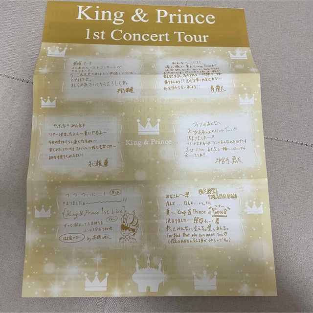 King & Prince(キングアンドプリンス)のKing & Prince 2018 1st コンサート　案内 エンタメ/ホビーのタレントグッズ(アイドルグッズ)の商品写真