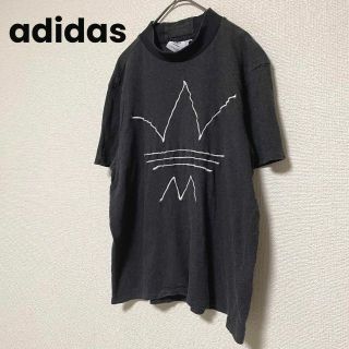 アディダス(adidas)の3105 adidas トップス 半袖 Tシャツ ビッグ刺繍ロゴ グレー(カットソー(半袖/袖なし))