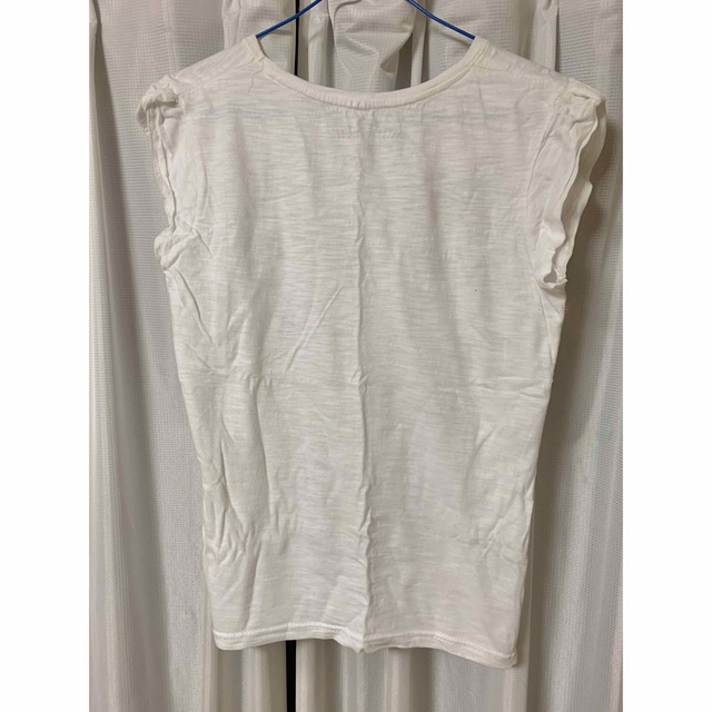 Tシャツ レディース 英文 白 シンプル Sサイズ 夏 半袖 S インポート レディースのトップス(Tシャツ(半袖/袖なし))の商品写真