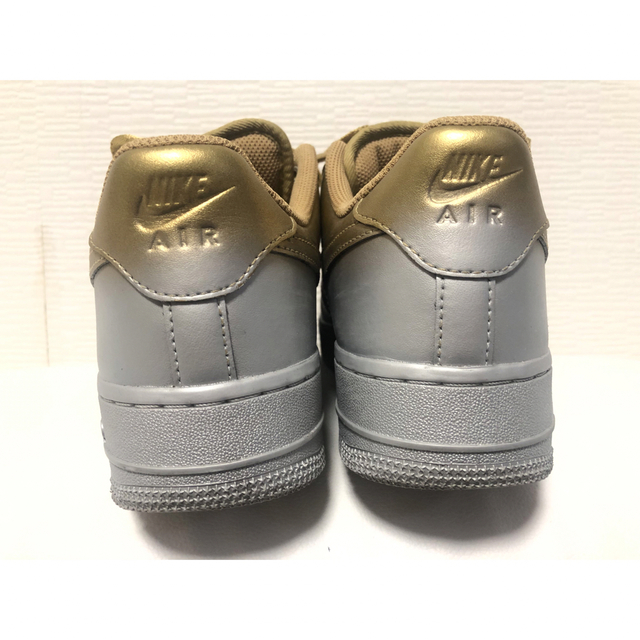 超美品 NIKE エアフォース1 ゴールド×シルバー 25.0cm 金　銀