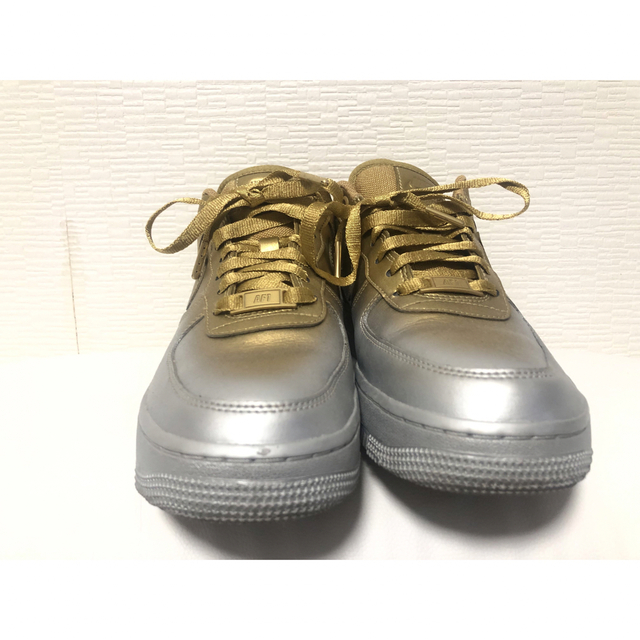 NIKE - 超美品 NIKE エアフォース1 ゴールド×シルバー 25.0cm 金 銀の ...