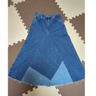 ザラ(ZARA)のZARAデニムスカート(ロングスカート)