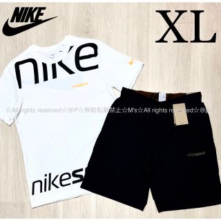 ナイキ(NIKE)のXL 新品 NIKE ナイキ ビッグロゴ 上下セット Tシャツ ショートパンツ(Tシャツ/カットソー(半袖/袖なし))