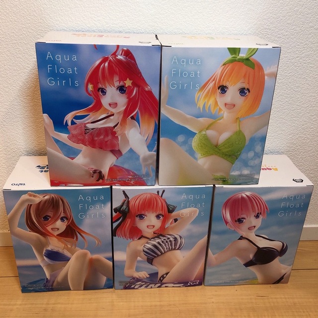 五等分の花嫁　Aqua Float Girlsフィギュア　5種セット