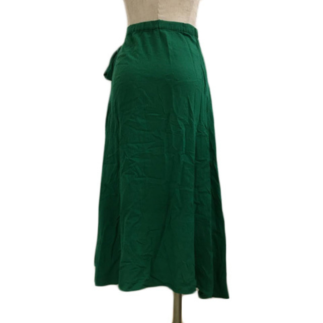 Mila Owen(ミラオーウェン)のミラオーウェン スカート フレア ラップ ロング リボン 無地 1 緑 レディースのスカート(ロングスカート)の商品写真