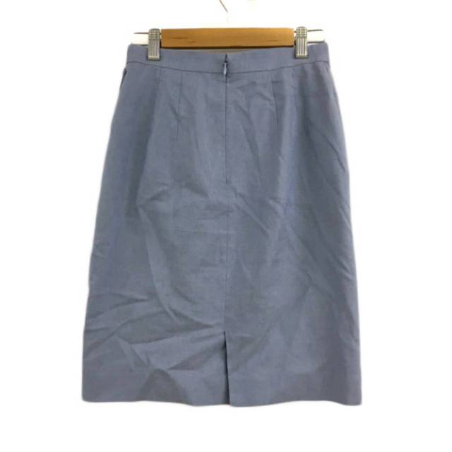 JUSGLITTY(ジャスグリッティー)のジャスグリッティー スカート タイト 膝丈 無地 リネン混 0 水色 青 レディースのスカート(ひざ丈スカート)の商品写真