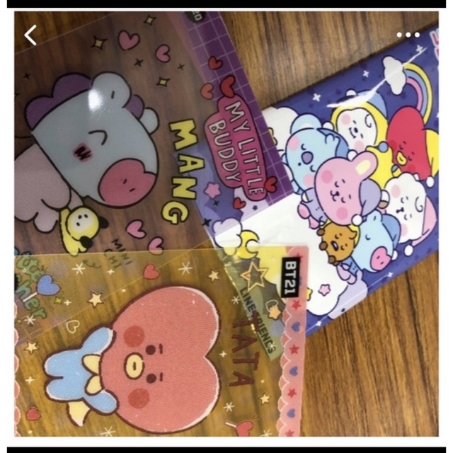 BT21(ビーティーイシビル)のBT21 クリアカード TATAとMANG エンタメ/ホビーのアニメグッズ(カード)の商品写真