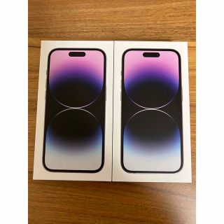 アイフォーン(iPhone)の iPhone14 Pro 256GB 新品未開封　2台 ディープパープル色(スマートフォン本体)