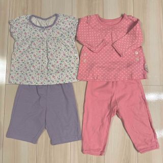 ユニクロ(UNIQLO)のユニクロ　パジャマ2枚セット　80(パジャマ)