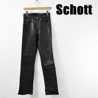 MN AW0002 USA製 Schott ショット スリム レザー 革パン