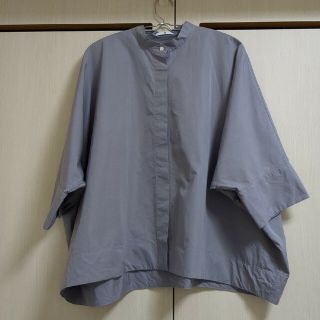 ユニクロ(UNIQLO)のUNIQLO　+J　スーピマコットンドルマンスリーブシャツ　M(シャツ/ブラウス(半袖/袖なし))