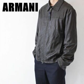 エンポリオアルマーニ(Emporio Armani)のMN AX0009 ARMANI アルマーニジーンズ オールレザー メンズ(ライダースジャケット)