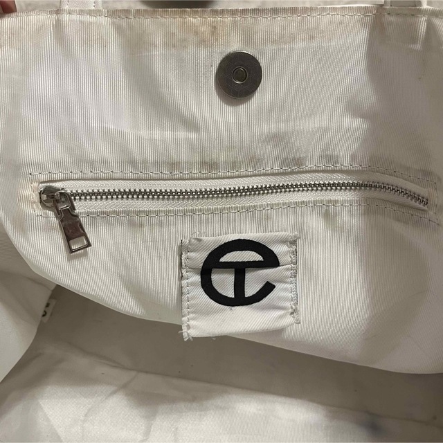 Telfar medium bag white 3