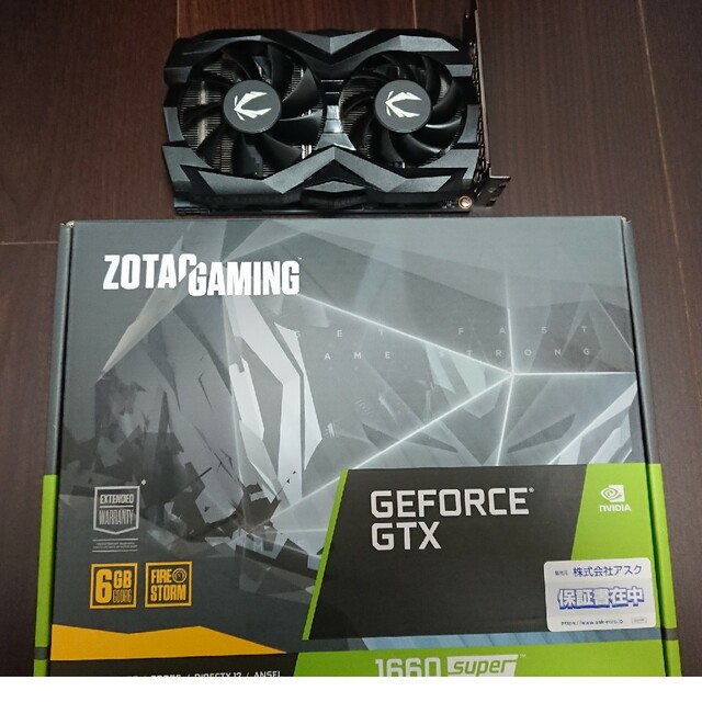 ZOTAC GAMING GeForce GTX 1660 SUPER スマホ/家電/カメラのPC/タブレット(PCパーツ)の商品写真