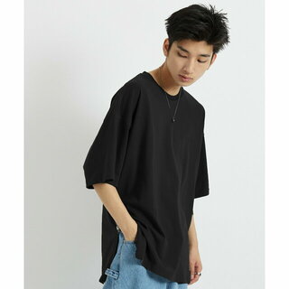 【ブラック（01）】iisy / サイドジップTシャツ(カットソー(長袖/七分))