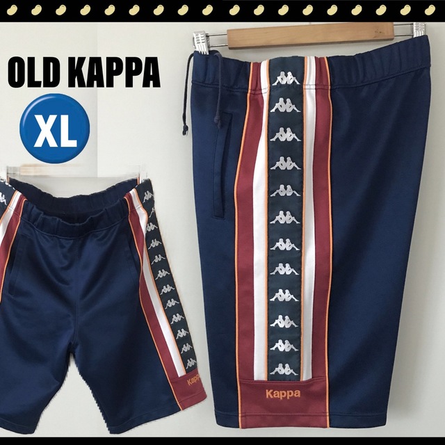 Kappa(カッパ)のレトロなKAPPA★トラックショートパンツ★サイドビッグロゴテール★カッパ★XL メンズのパンツ(ショートパンツ)の商品写真