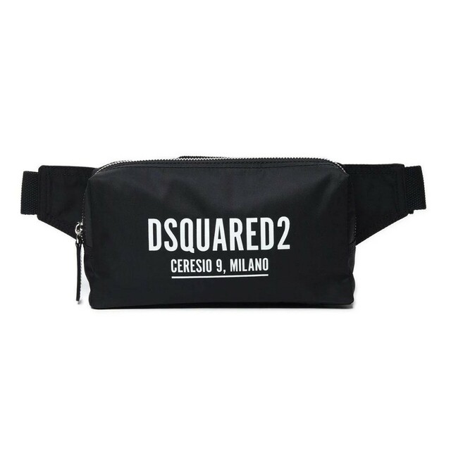 DSQUARED2 ディースクエアード ブラック ベルトバッグ ボディバッグ