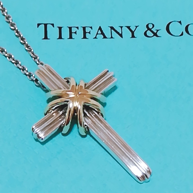 Tiffany & Co.(ティファニー)の【希少】ティファニー シグネチャー クロス ネックレス　メンズ レディース レディースのアクセサリー(ネックレス)の商品写真