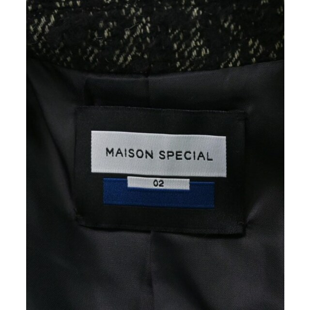 MAISON SPECIAL - MAISON SPECIAL チェスターコート 2(M位) 黒系(総柄 ...