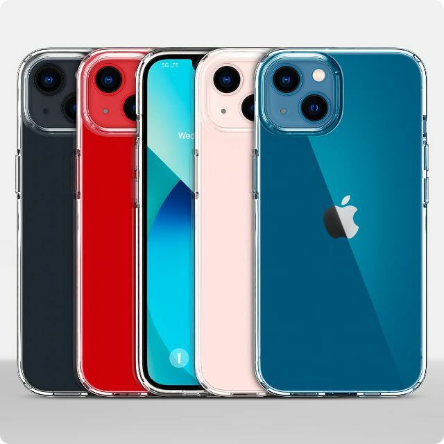 Spigen iPhone13 mini 用 ケース クリア TPUカバー 厚さ