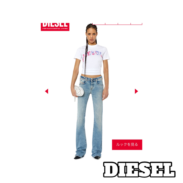 <新品未使用>DIESEL＊TシャツRODEOCROWNS