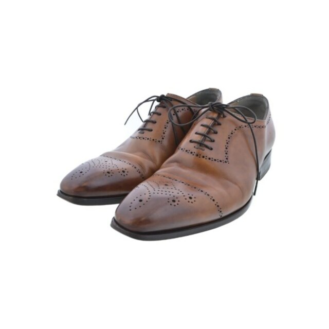 SANTONI サントーニ ビジネス・ドレスシューズ 4(24cm位) 茶ドレス/ビジネス