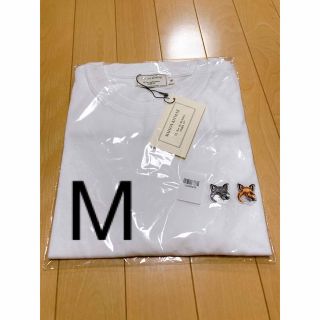 メゾンキツネ(MAISON KITSUNE')のラスト1点　15 M メゾンキツネ　ダブルフォックス　Tシャツ(Tシャツ(半袖/袖なし))